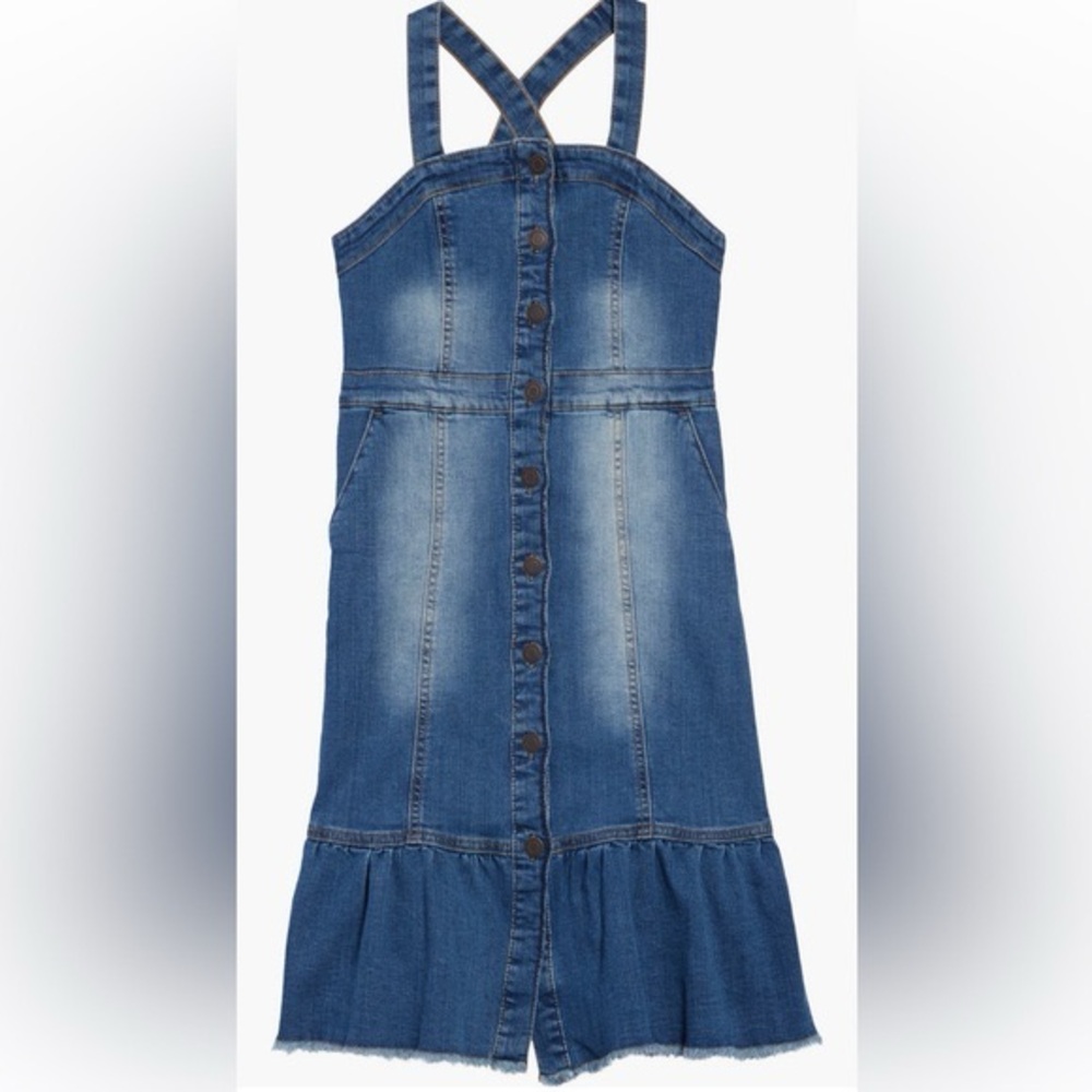 Tucker and Tate Denim Overall Skirt Pinafore Dress Size 10